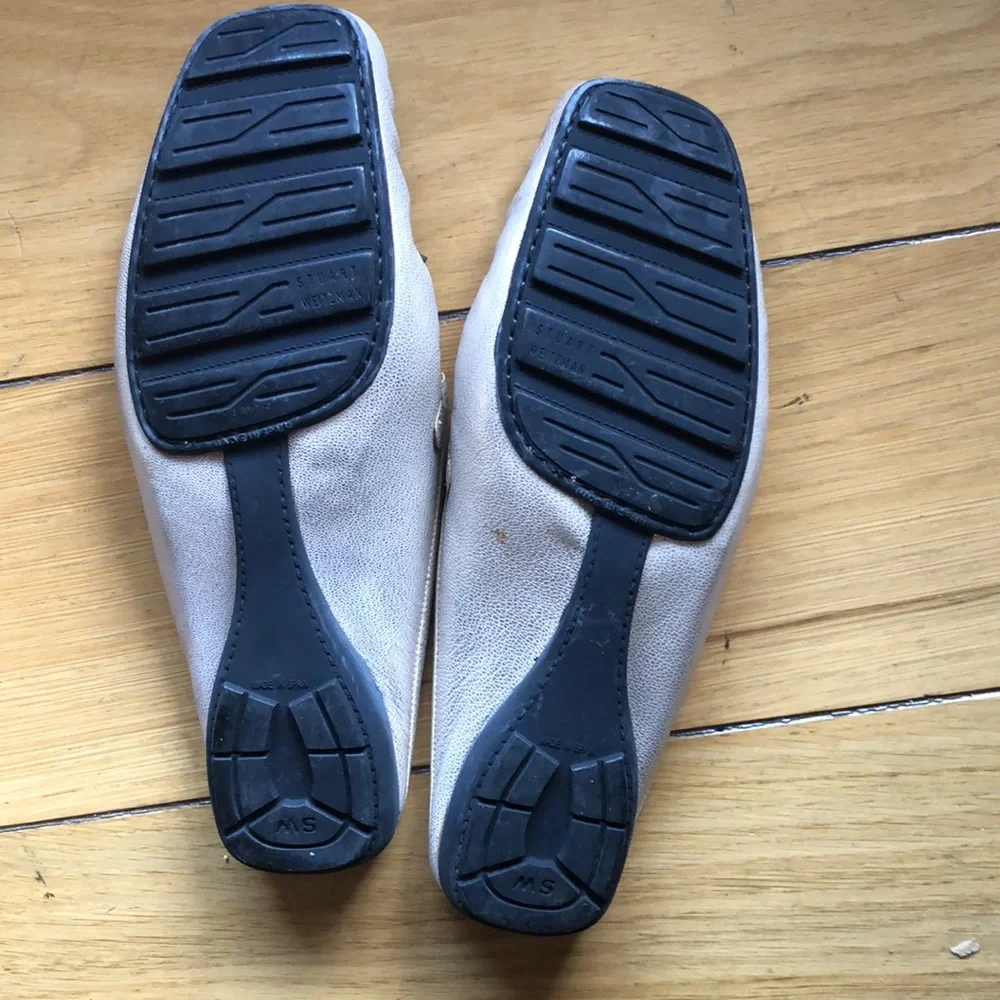 Stuart Weitzman pearl iridescent mule with rhinestones size 10 - Picture 6 of 9